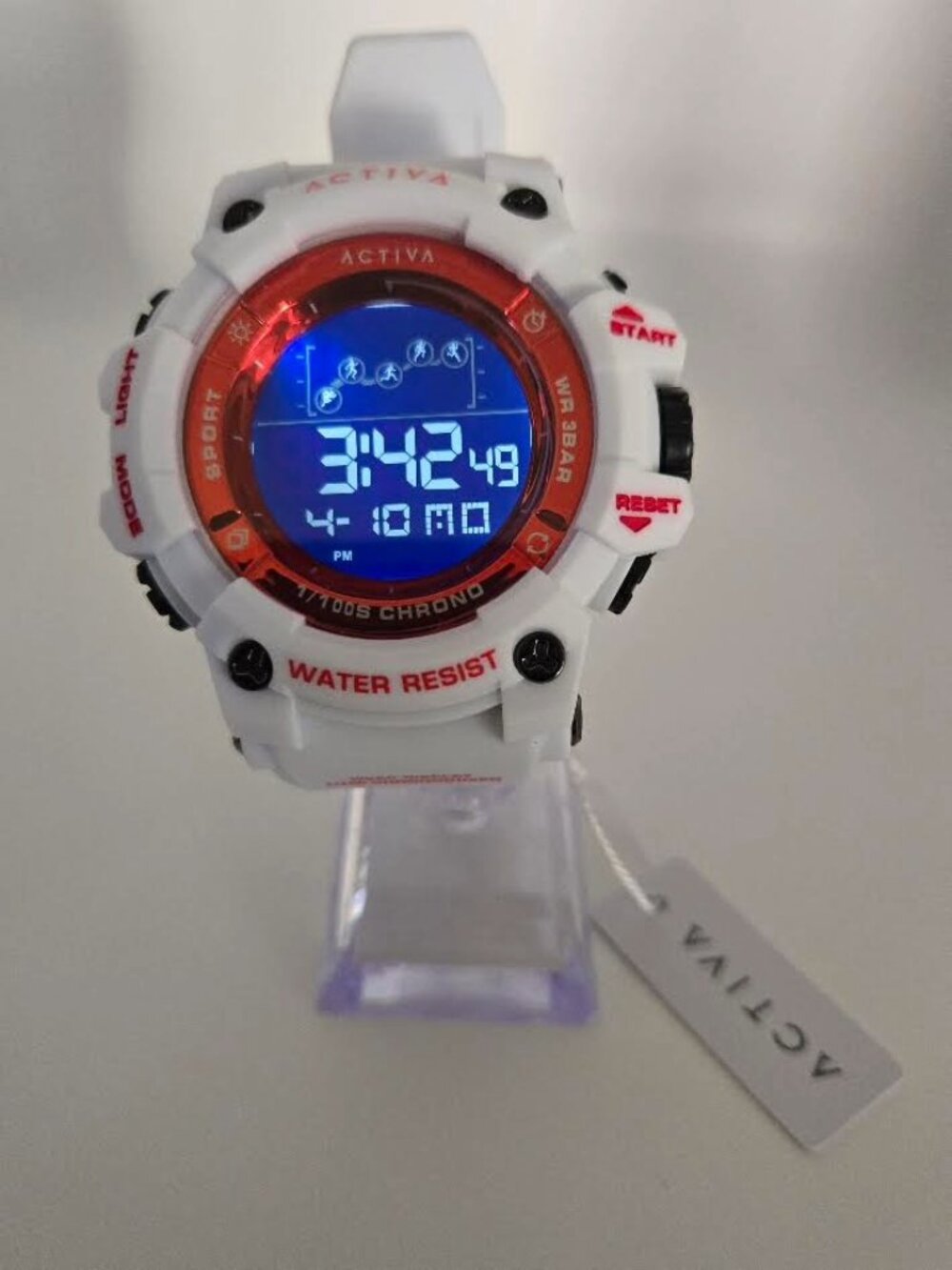Activa Summit X Invicta Unisex Digital Watch - 50mm. White Waterproof 30m